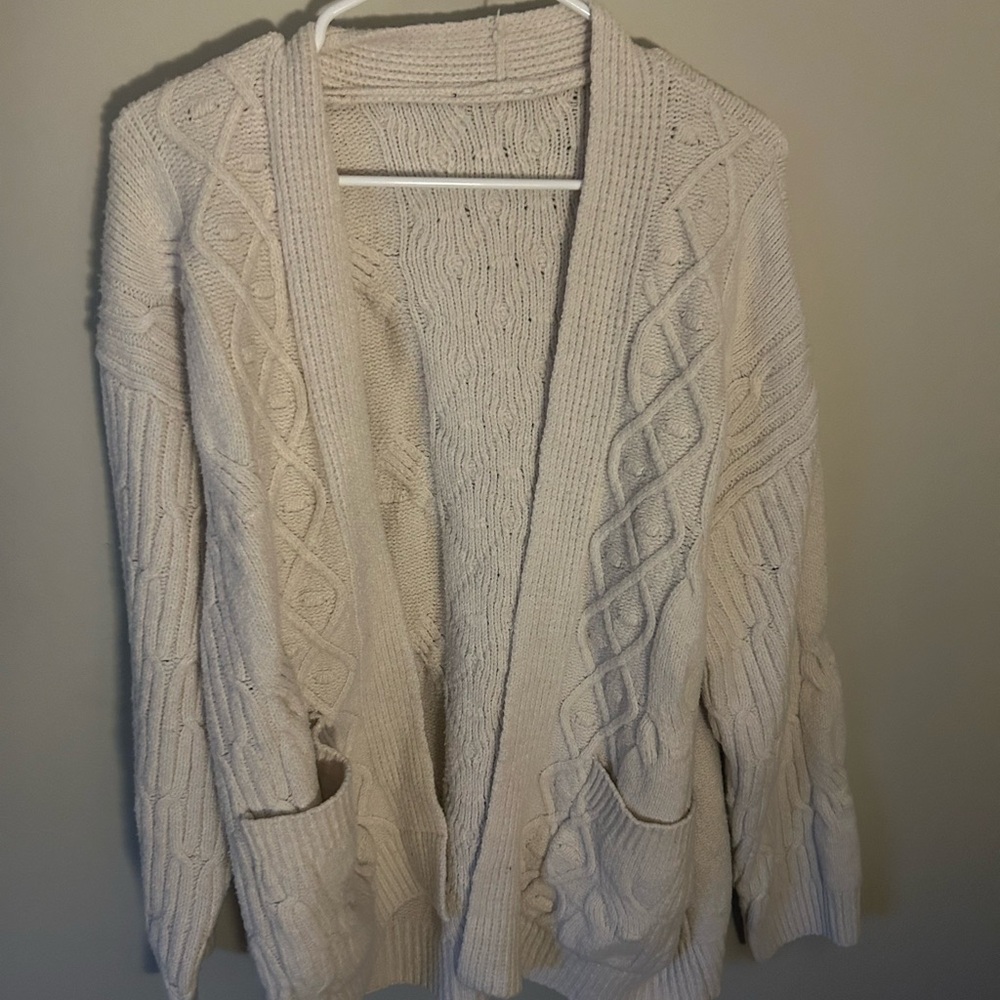 Cozy Cream Cable Knit Sweater